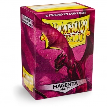 Dragon Shield - Matte Magenta - 100 standard sleeves - Card Accessories